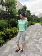 Ruffle Hem Capris