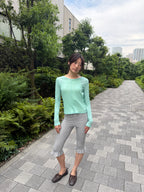 Seam Detail Long-Sleeve Top