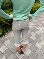 Ruffle Hem Capris