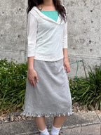 Ruffle V-Neck 3/4 Sleeve Top