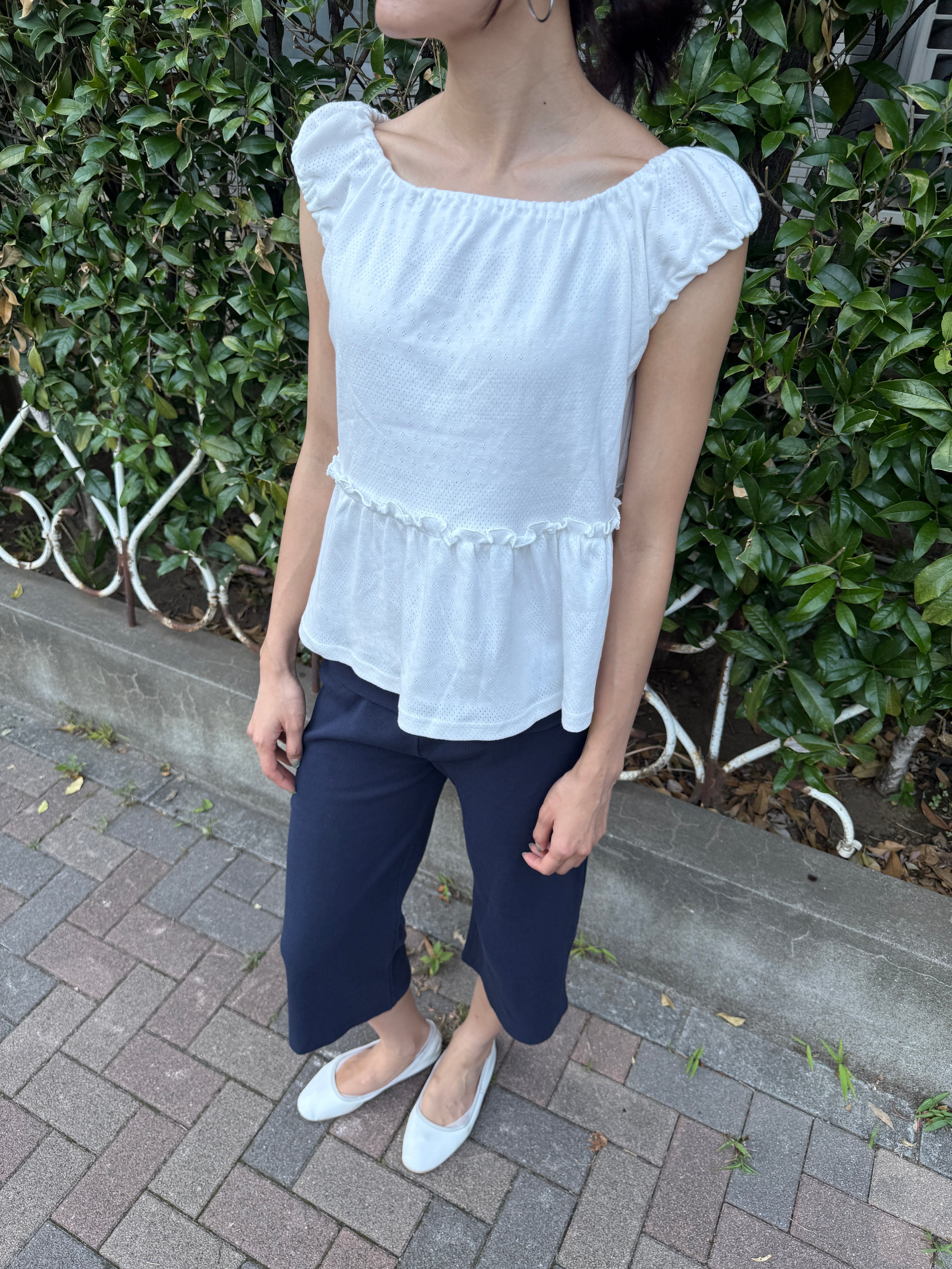 Puff Sleeve Baby-Doll Blouse