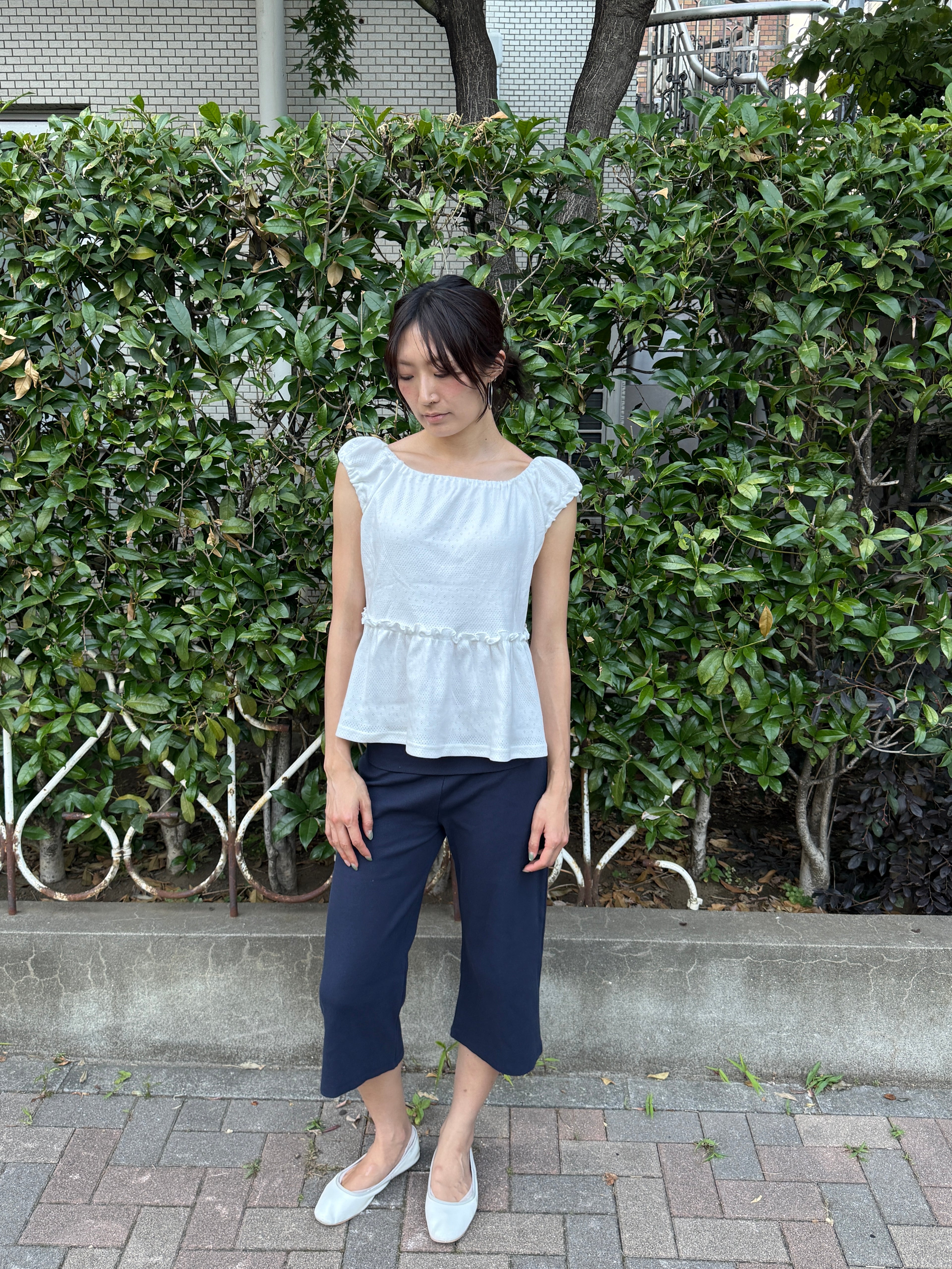 Puff Sleeve Baby-Doll Blouse