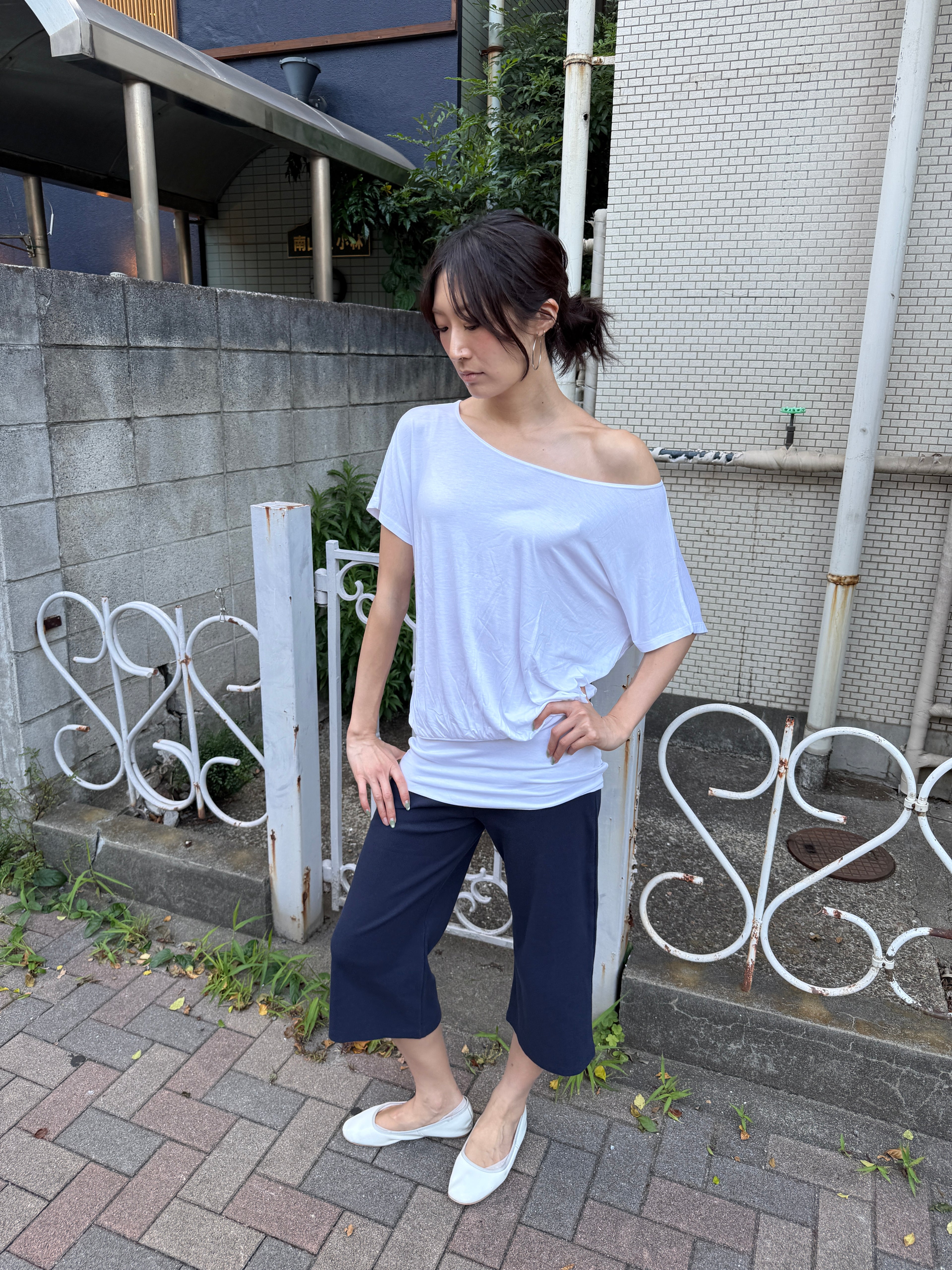 Slouchy Off-Shoulder Tee
