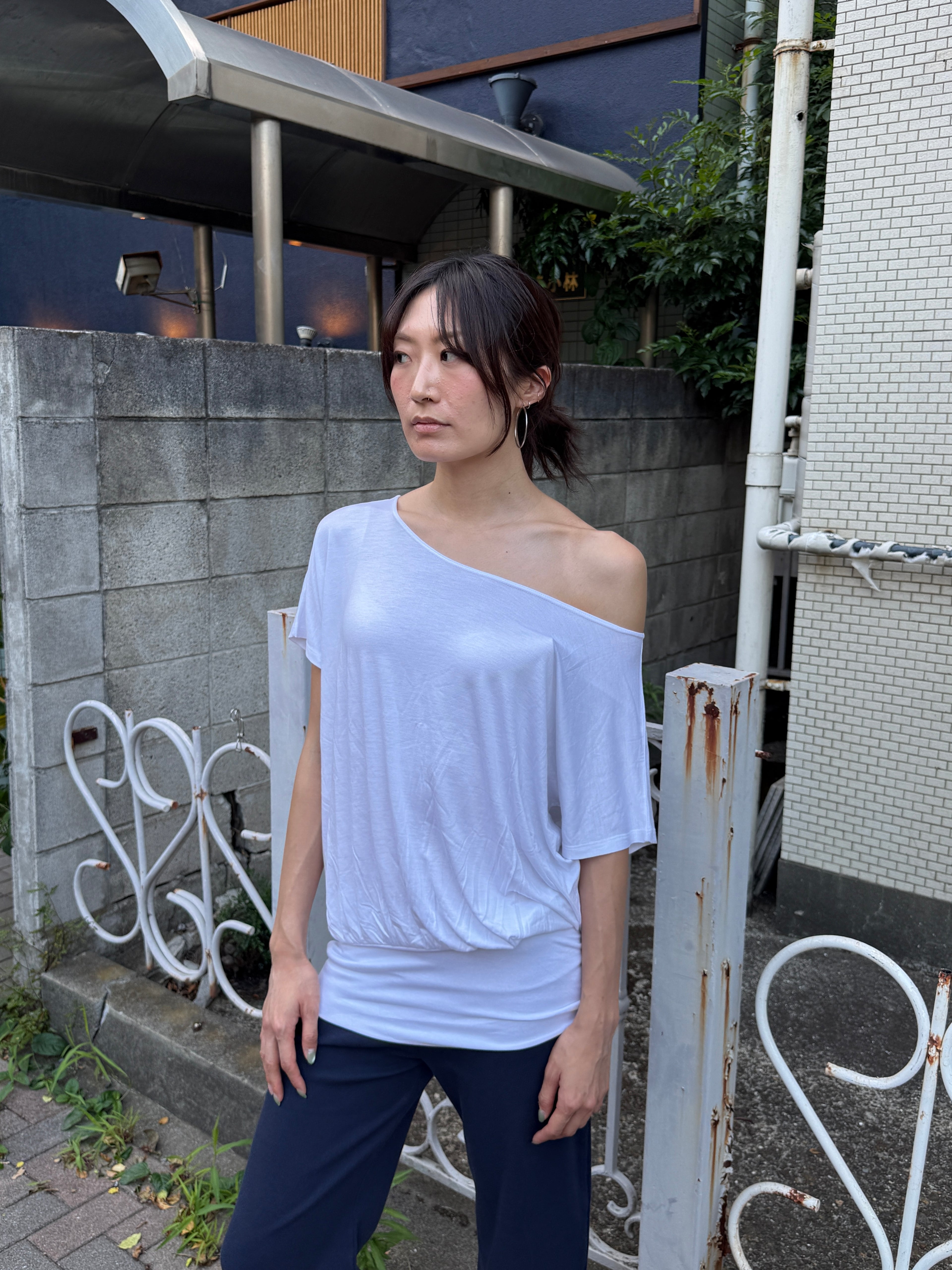 Slouchy Off-Shoulder Tee