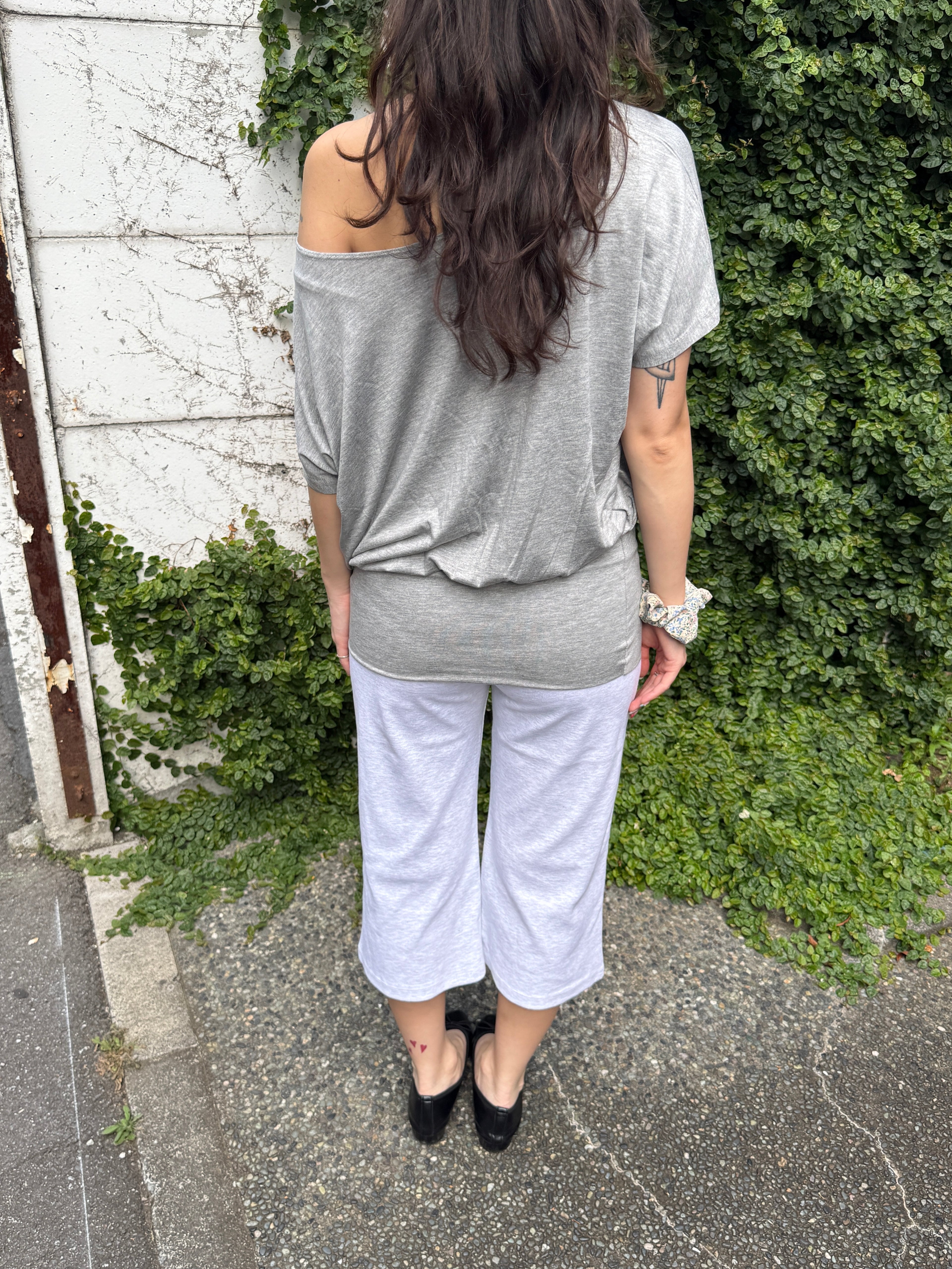 Slouchy Off-Shoulder Tee